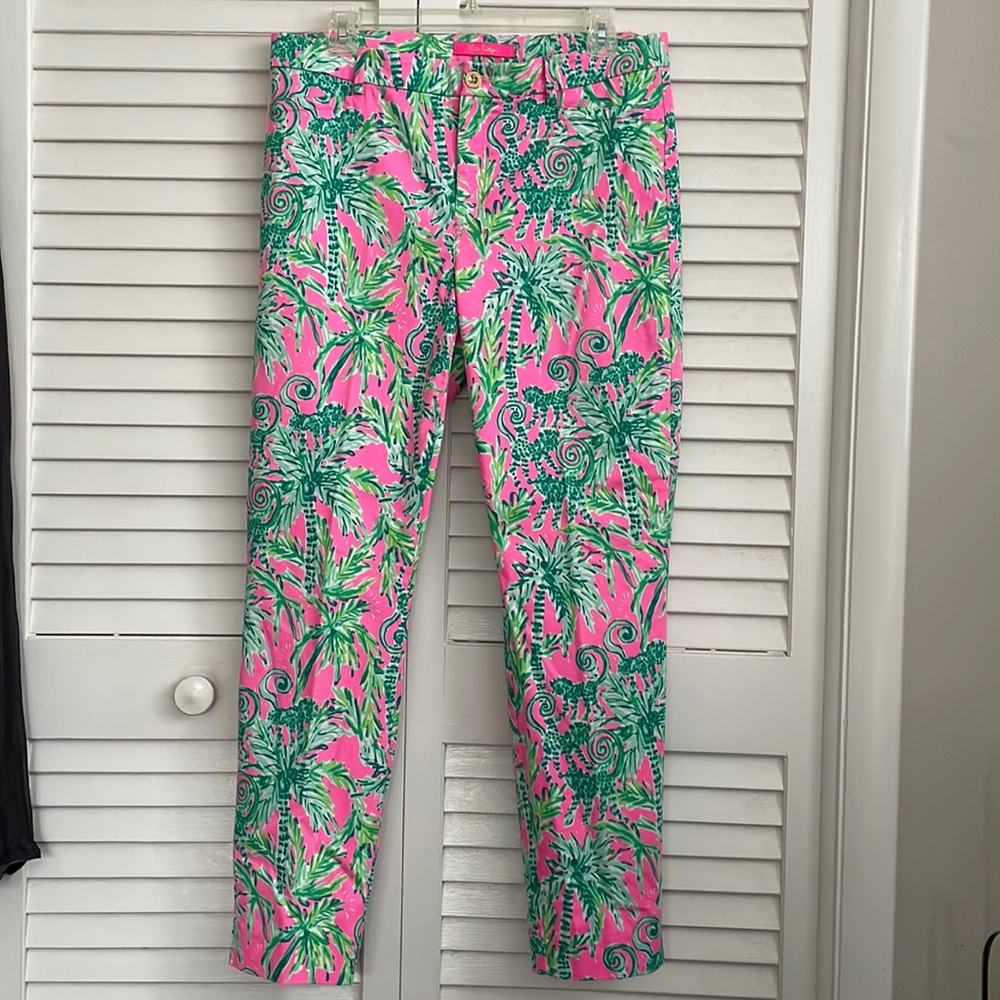 Lilly Pulitzer Kelly High Rise Skinny Ankle Pant. Size 12. EUC.